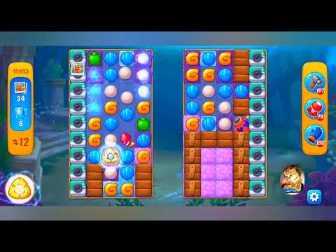 фишдом 2022  #  10863 уровень - прохождение без бустеров # Fishdom,   10863  level - no Boosters.