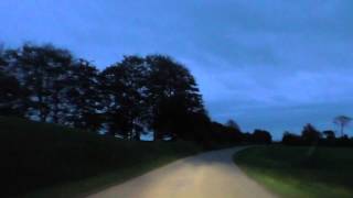 preview picture of video 'Night Drive On The D54 & D125 From La Chapelle Neuve To Callac, Brittany, France'