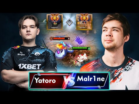 Rank 1 vs. Pro Carry: Malr1ne's Tiny vs Yatoro's AM - Who Wins?