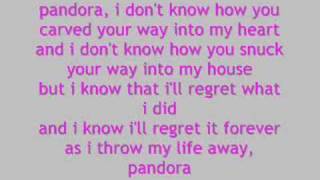 Pandora By Madina Lake Lyrics