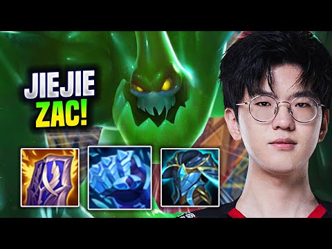 JIEJIE PERFECT ZAC GAME! - EDG JieJie Plays Zac Jungle vs Taliyah! | Season 2022