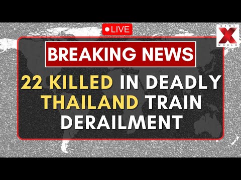 Thailand Train Crash LIVE | Crane collapse derails passenger train in Thailand | Thailand Breaking