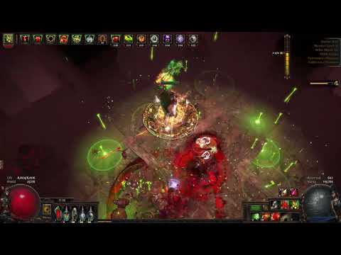 POE 3.8 rain of Arrow Champion vs ahuatotli, the blind