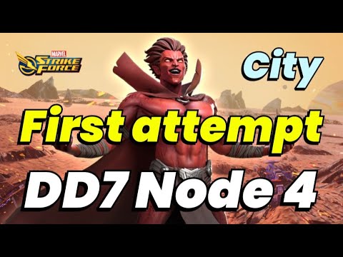 Dark Dimension 7: Node 4 CITY START! FIRST ATTEMPT! Quest For Mephisto DD7 | MARVEL Strike Force
