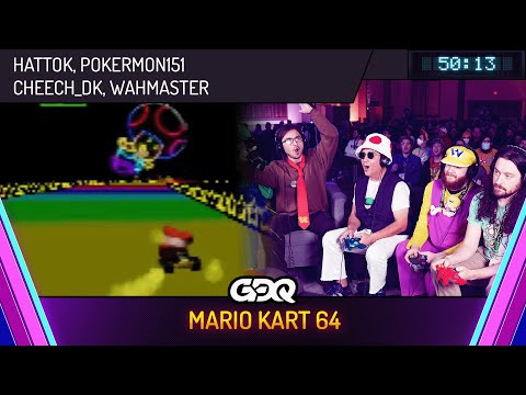 Mario Kart 64 by Hattok, Pokermon151, Cheech_DK, WahMaster in 50:13 - Awesome Games Done Quick 2026