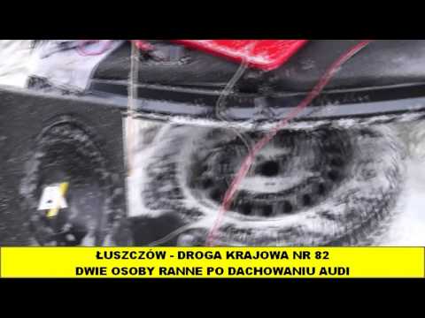 Łuszczów DK82  Dachowanie audi  Dwie osoby ranne