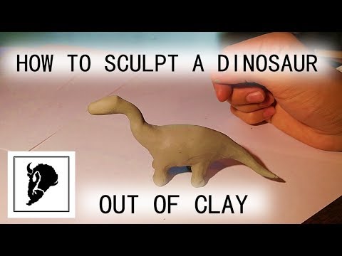 How to Sculpt a Simple Dinosaur Out of Clay: Easy Art Project for Elementary Kids and Beginners