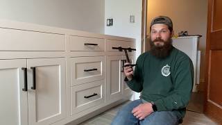 Shaker Cabinet handle installation with the Cabinet Hardware Jig | Tru