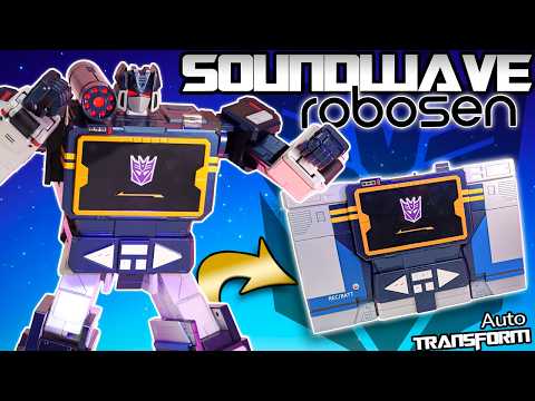 ROBOSEN'S TRANSFORMERS SOUNDWAVE 🔥 He TRANSFORMS ALL BY HIMSELF! 🔥 Decepticon G1 Flagship