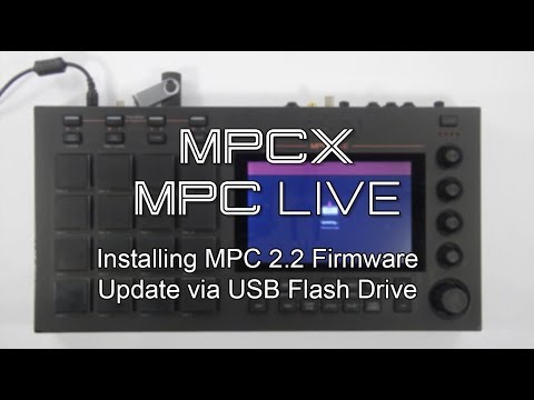 Akai Pro MPC X and MPC Live - Installing MPC 2.2 Firmware Update via USB