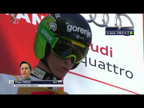 All 8 flights Peter Prevc in Planica 2016