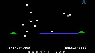 Apple II Game: Saucer War (1978 Softape)