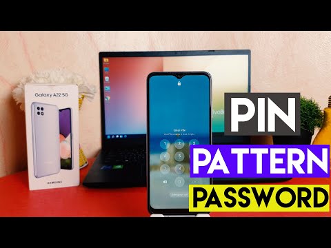 How To Set PIN Pattern Password in Samsung Galaxy A22