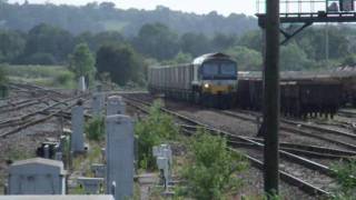 preview picture of video 'Freight trains at Fairwood Jc (Westbury) Part 2 (of 4)'