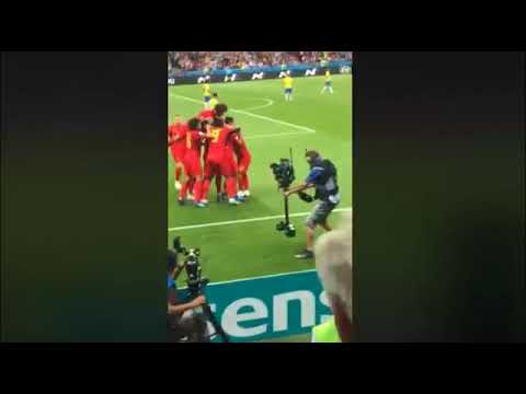 Gol da Belgica 1 Vs Brasil 0 | ao vivo | Autogol de fernandinho | Brazil 0 Vs Belgium 1