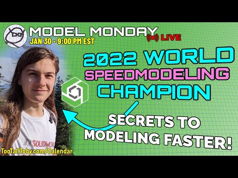 Model Monday LIVE - TooTallToby- Jan 30, 2022 - WORLD SPEEDMODELING CHAMPION - Alnis Smidchens