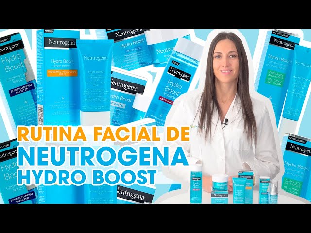 Vídeo relacionado con Neutrogena Rutina Hydro Boost, Gel de Agua Hidratante Facial (50 ml) y Contorno de Ojos (15 ml), set de regalo para 24 h de hidratación intensa, con Ácido Hialurónico