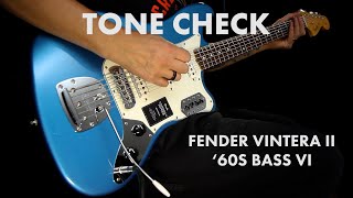 Video thumbnail for TONE CHECK: Fender Vintera II 60s Bass VI Guitar Demo | Cream City Music by Cream City Music