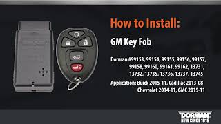 99156 Keyless Entry Remote 6 Button; 2011-2014 Chevrolet, 2011-2014 GMC - video thumbnail 2