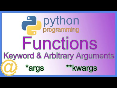 Python Function Keyword Arguments And Arbitrary Arguments Args And Kwargs Code Example