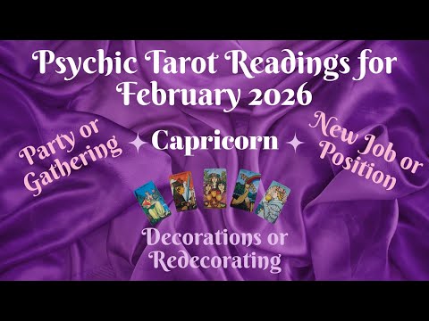 Capricorn ~ Psychic Tarot Reading for February 2026 by Pam Georgel
