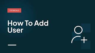 How to add user