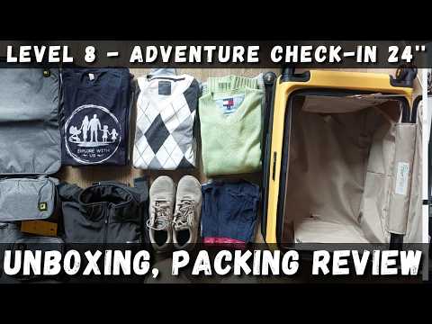 NEWBULIG 24 Inch Checked Luggage, ABS Hard Shell Lightweight Rolling Expandable Suitcase with Smooth Spinner Wheels and TSA Lock for Business Trips and Daily Vacations, White video review thumbnail