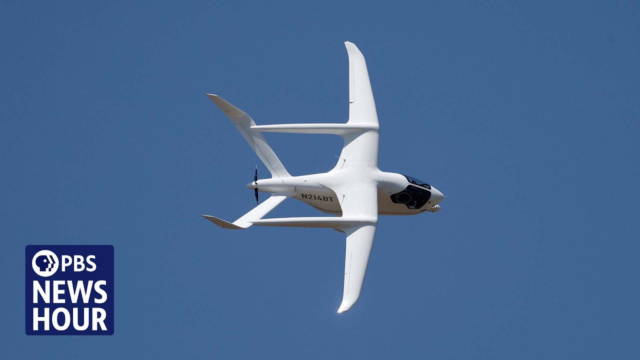 Beta Technologies electric aircraft in flight over Vermont