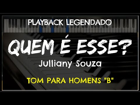 🎤 Quem é Esse (PLAYBACK LEGENDADO - TOM MASCULINO "B") Julliany Souza, by Niel Nascimento