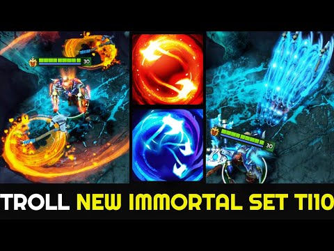 NOONE Troll Warlord vs ILTW Drow Ranger with New Immortal TI10 Best Mix Set 7.27 Dota 2