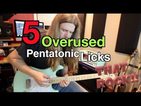 5 Overused Pentatonic Licks That Rock!!Part 1 ( WITH TABS!)