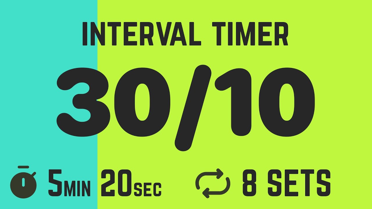 Interval Timer 30/10 - 8 Rounds video