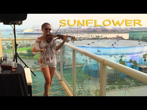 Violinist Marta Z Plays Sunflower - Sunset Balcony Concerts for Neighbors during quarantine