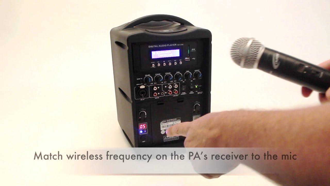 Portable Bluetooth PA (PA419-02); - YouTube