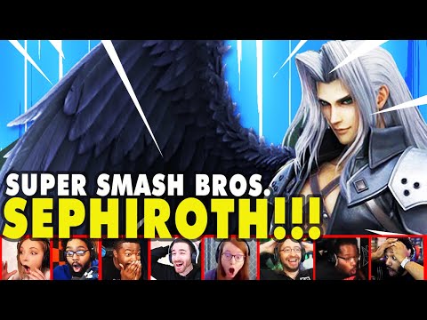 Reactors Reaction To Seeing Final Fantasy SEPHIROTH In Super Smash Bros Ultimate | Mixed Reactions