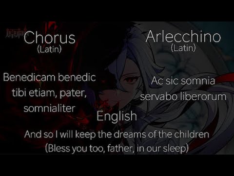 Genshin Impact - Arlecchino Theme - English and Latin Lyrics