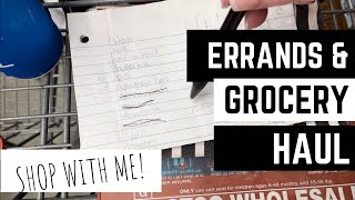 Errands, Lunch, And Grocery Haul! | Come Along On Our Busy Day! | Shop With Me