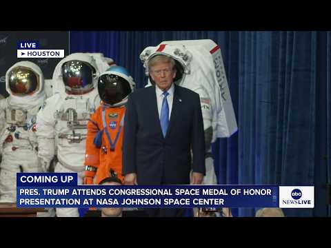 President Trump attends Medal of Honor ceremony for crew of Artemis II