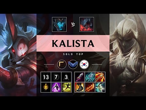 Kalista Top vs Aatrox - KR Diamond Patch 25.14