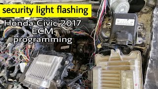 how to program Honda Civic 2016 ECM||PCM Replace and programming
