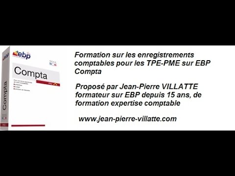 La saisie des factures d'achat, avoirs et escomptes sur EBP Compta