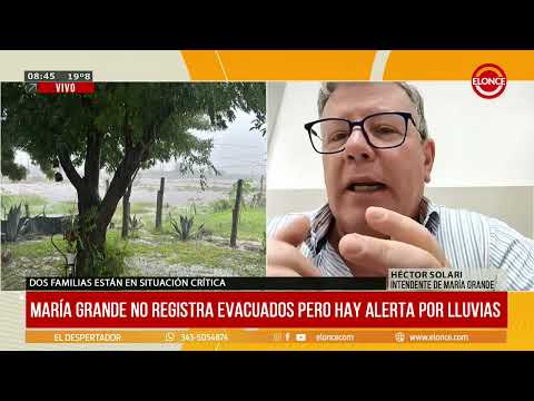 María Grande no registra evacuados pero hay alerta por lluvias - 16/04/26