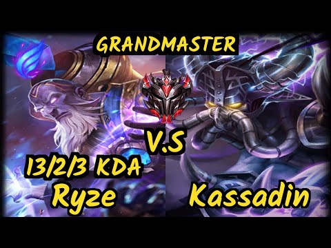 G2H Xico (RYZE) vs KASSADIN - 13/2/3 KDA MID GAMEPLAY - EUW Ranked GRANDMASTER v9.6