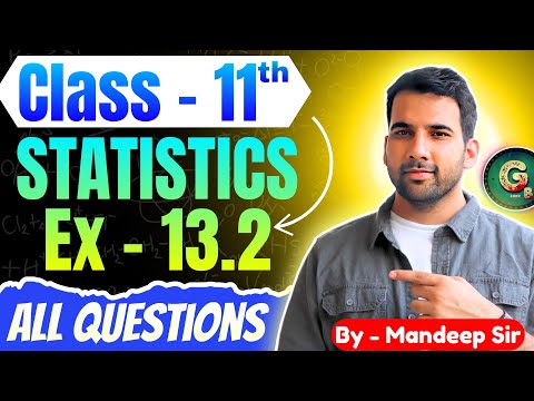 Class - 11, Ex - 13.2 Q1 to Q10 Statistics Maths || CBSE NCERT  @GREENBoard