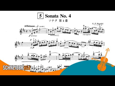 Sonata n. 4 [Affettuoso I ] - Handel | Violin Sheet Music | Violin Suzuki Book