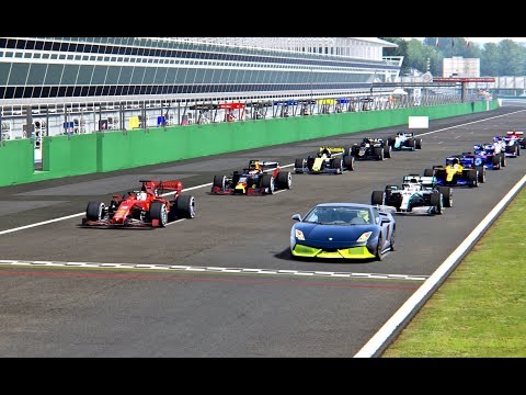 Lamborghini Gallardo 7700 HP vs F1 2019 Cars - Monza