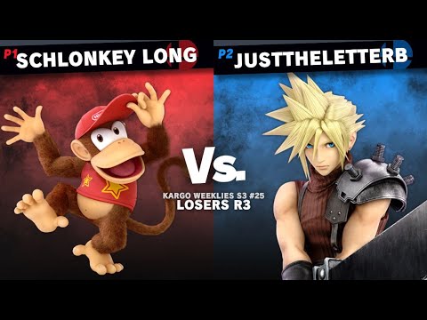 Kargo S3 #25 Losers R3, Schlonkey Long vs JusttheletterB