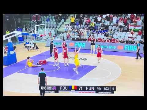 Petru Voiculescu 6'6 Forward 2007 Born  Romania 🇷🇴 CSU ASE Bucuresti #fibau16europe Dunk