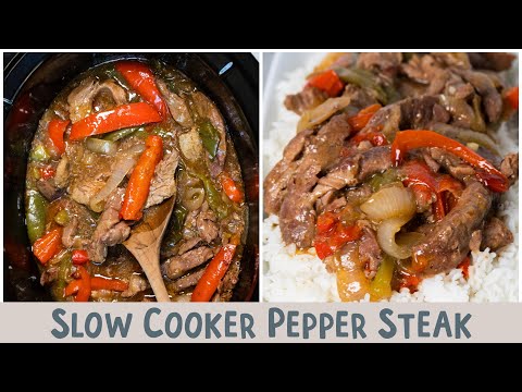 Slow Cooker Pepper Steak with Onions 🧅🥩 {Better than...