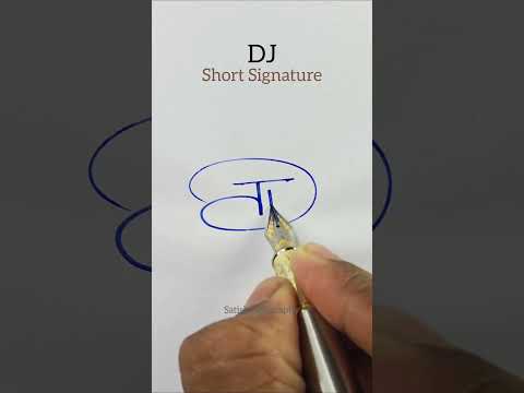 DJ Short Signature | DJ Initial Signature #shorts #signature #art
